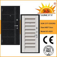 Nuevo estilo de seguridad MDF Steel Door Exterior (SC-A201)